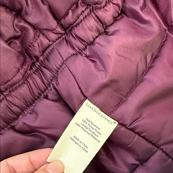 LoveShackFancy Modena Puffer Quilted Floral Print Jacket Size Small NWOT